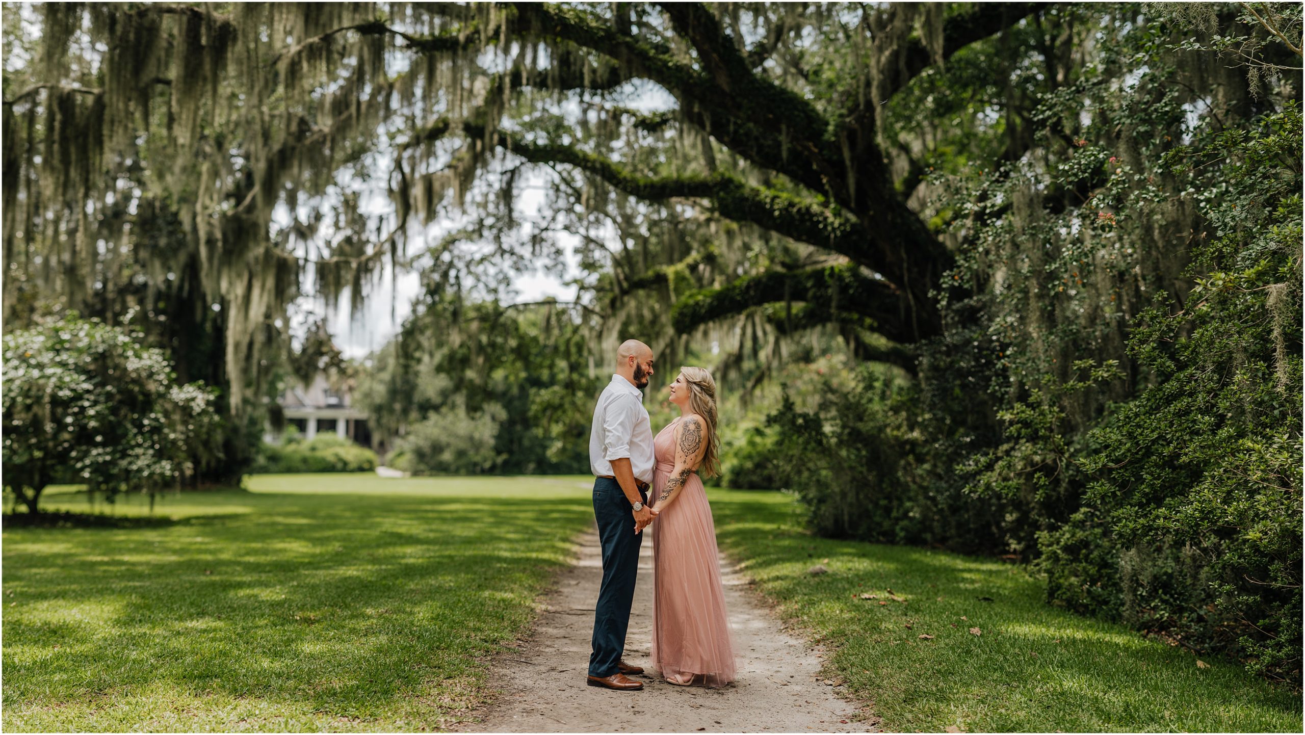 Magnolia Plantation in Charleston SC Engagement Photos