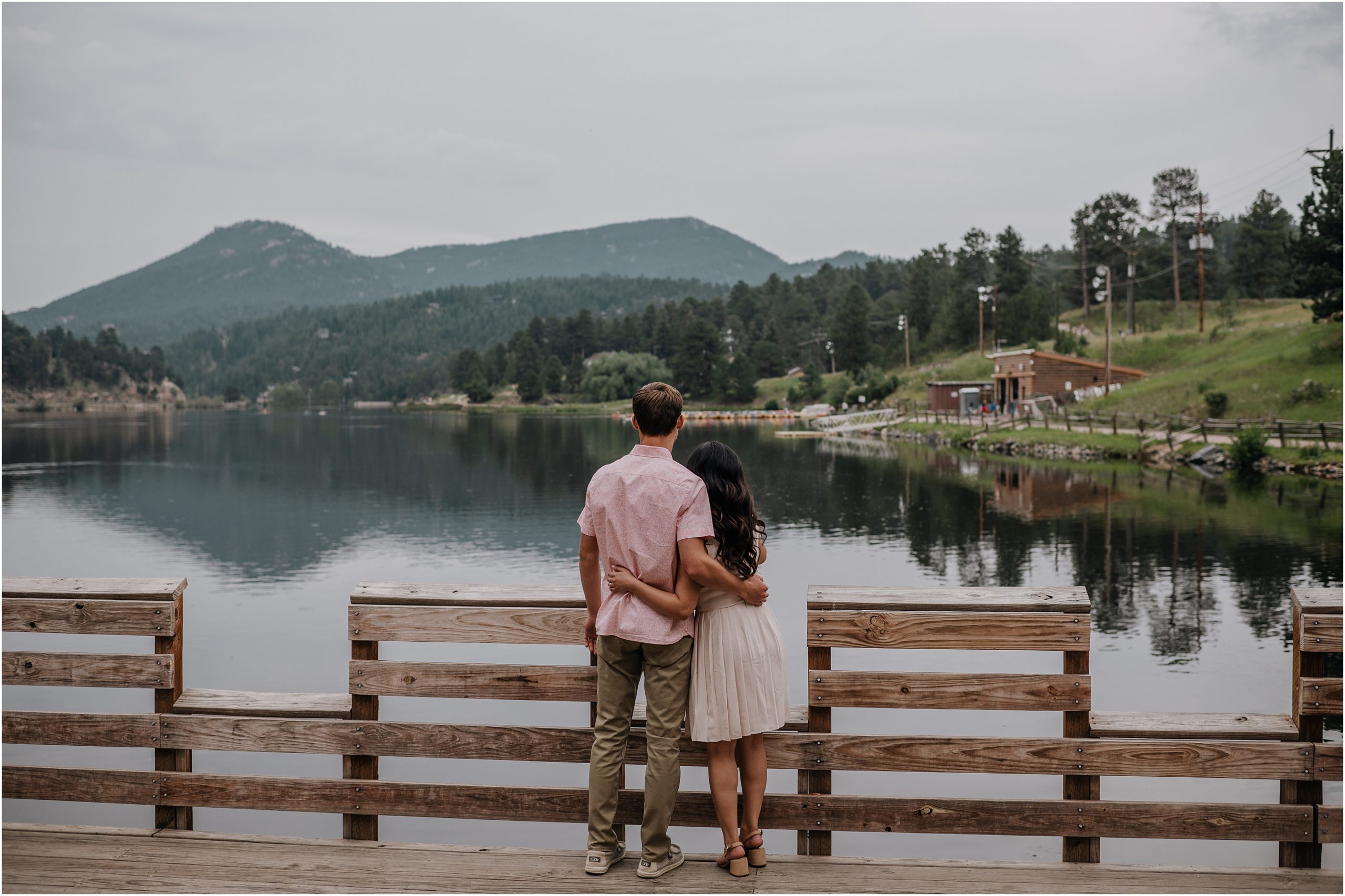 Evergreen Lake Colorado Engagement Photos